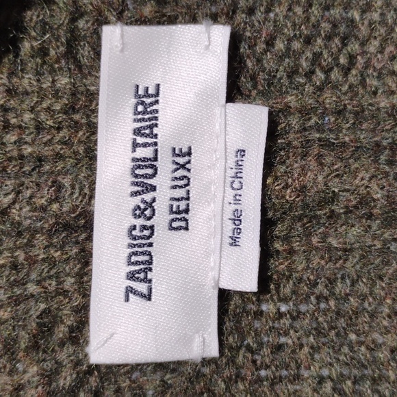 SALE! Zadig & Voltaire Deluxe Open Front Open Knit Batwing Cardigan - Picture 4 of 9